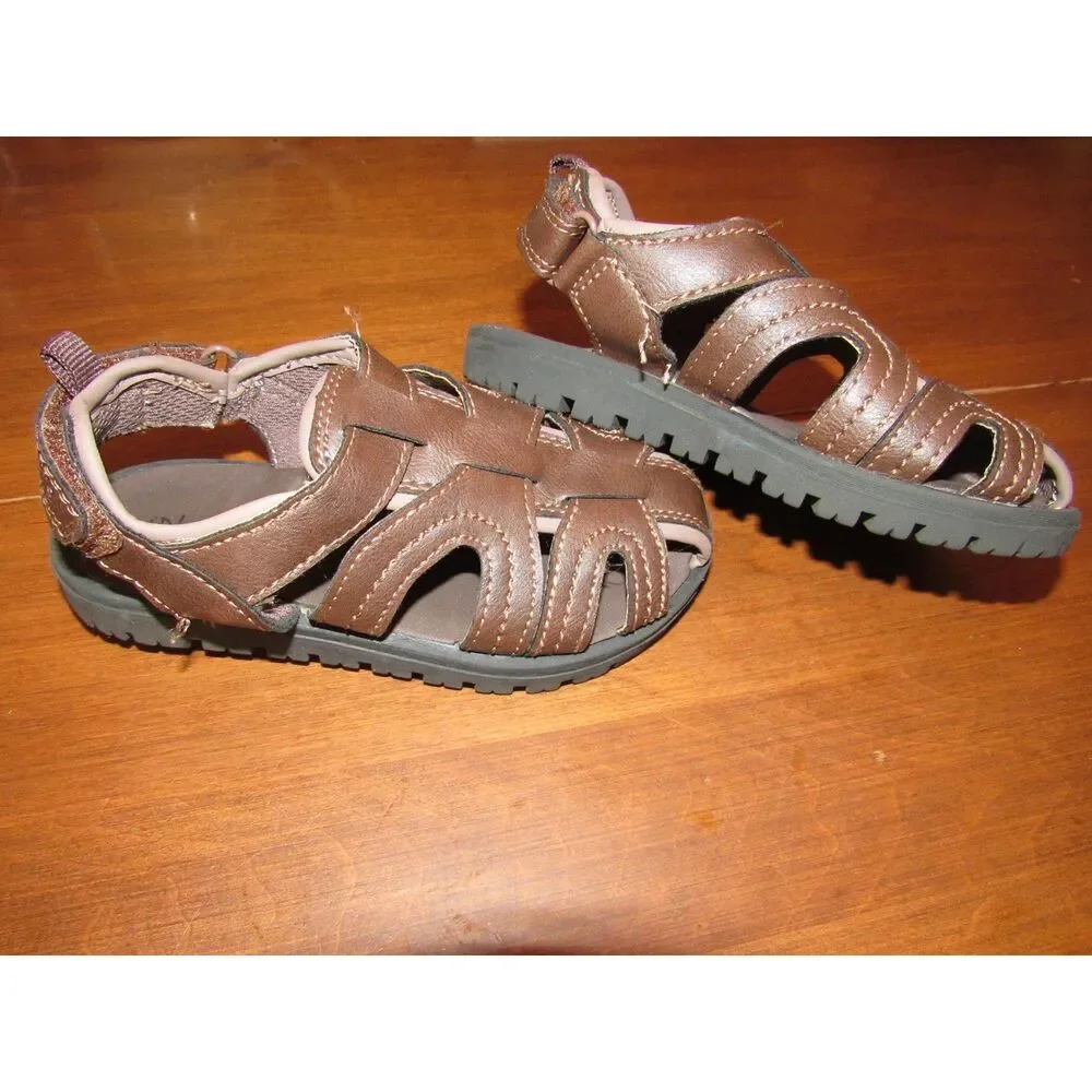 Brown Kids Toddler Size 9M Sandals Shoes
